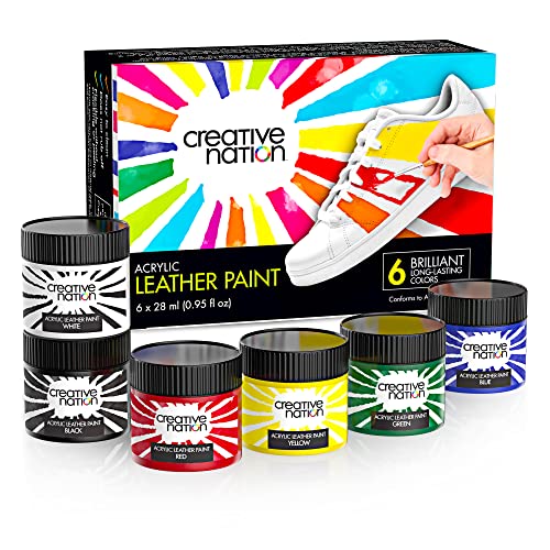 Acrylic Leather Paint Set - Custom Paint Kit for Shoes & Purses - Sneaker Painting Kit - Pintura para Zapatos