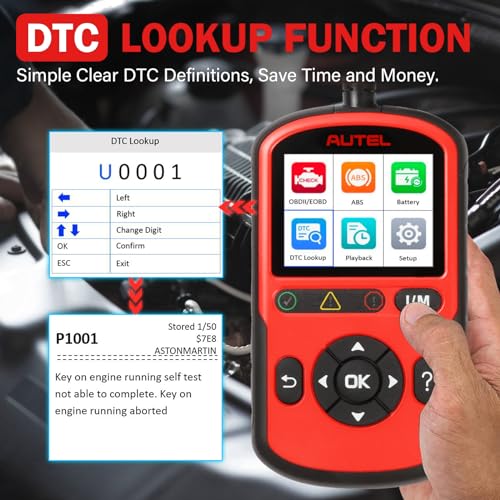 Autel AUTOLINK AL549 2024 Check Engine Code Reader Abs Diagnostic Tool, Universal Car Battery & Alternator Test, Upgrade Ver. Of Autel Al519 Maxilink Ml519 Obdii Can Diagnostic Scan Tool thumb #7