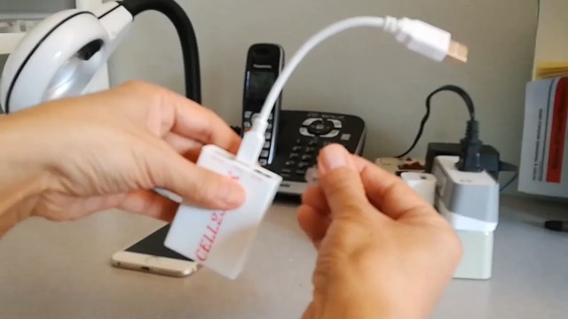 CELL2JACK 携帯電話接続アダプター Cell2Jack connects Cell phone to Home Phone