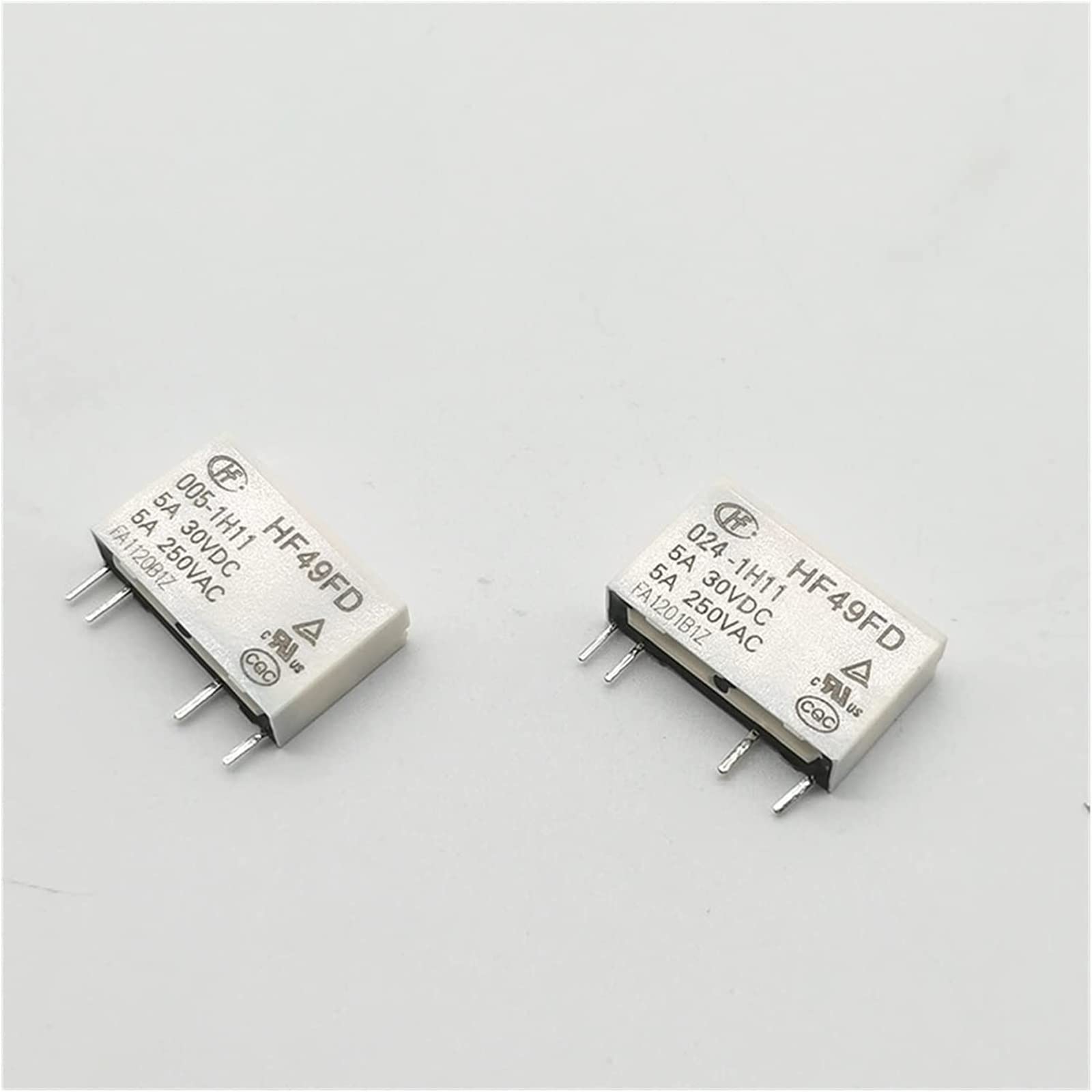 Relais 2PCS Industrielle elektronische Leiterplatte DIY-Relais hf49fd-005 012 024 1H11 1h11t 1h12 T 4-polig 5A 5V 12V 24V Ersatzteile