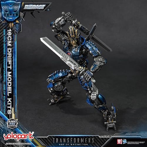 Image of YOLOPARK Transformers Toys Age of Extinction Drift Action Figure,AMK PRO Series 6.3 Inch Highly Articulated Transformers Model Kit for Ages 15 and Up,No Converting