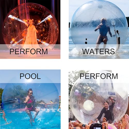 Bola inflable transparente para caminar, globo gigante divertido para playa, piscina y entretenimiento en el parque de atracciones
