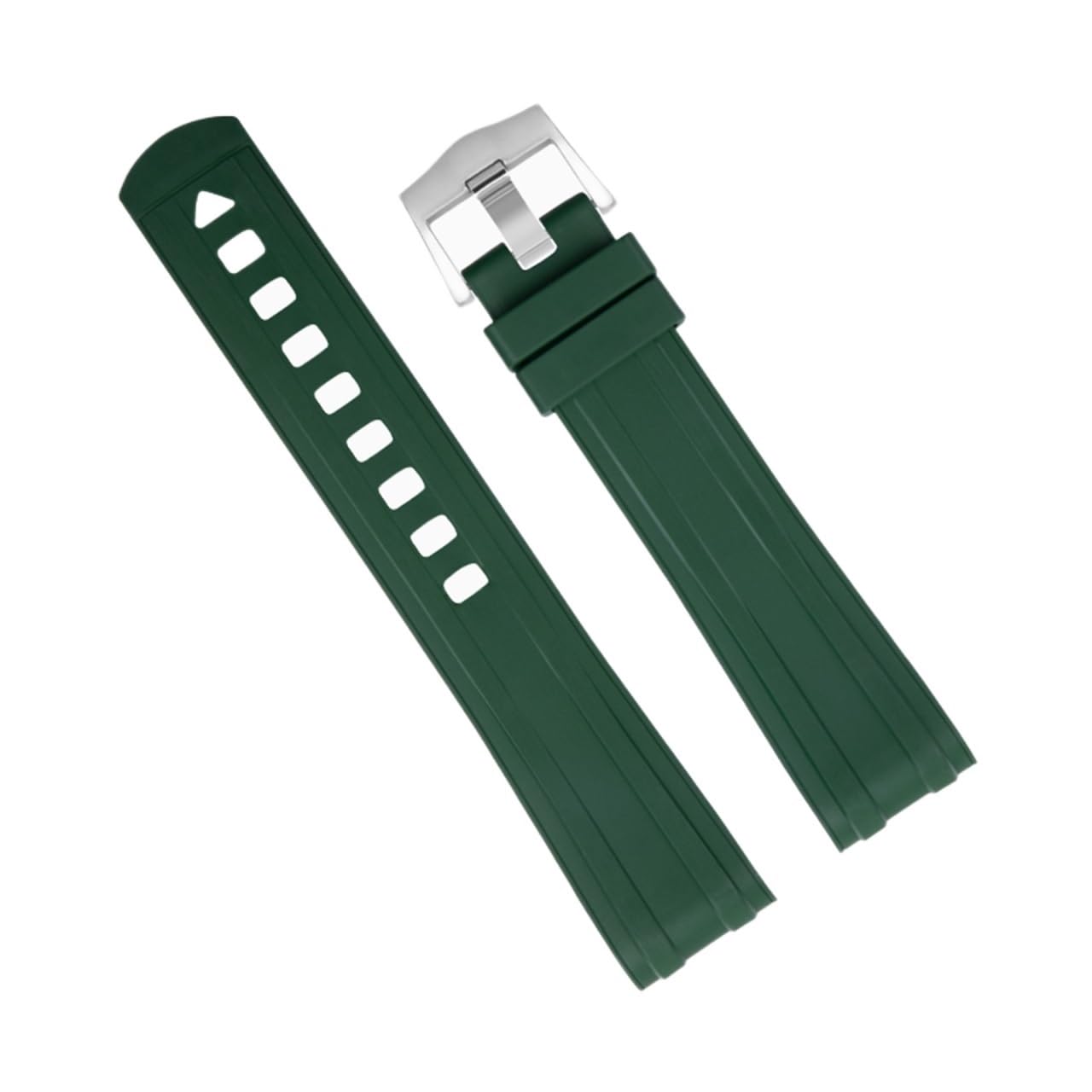 20 millimetri Nuovo Curvo End Qualità FKM Cinturini In Gomma Fluoro Per Omega Strap Seamaster 300 Diving Cinturino Bracciali Spille fibbia