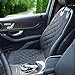 pedy Pet Front Seat Cover for Cars, Dog Car Seat Cover, Nonslip Rubber Backing with Anchors, Black