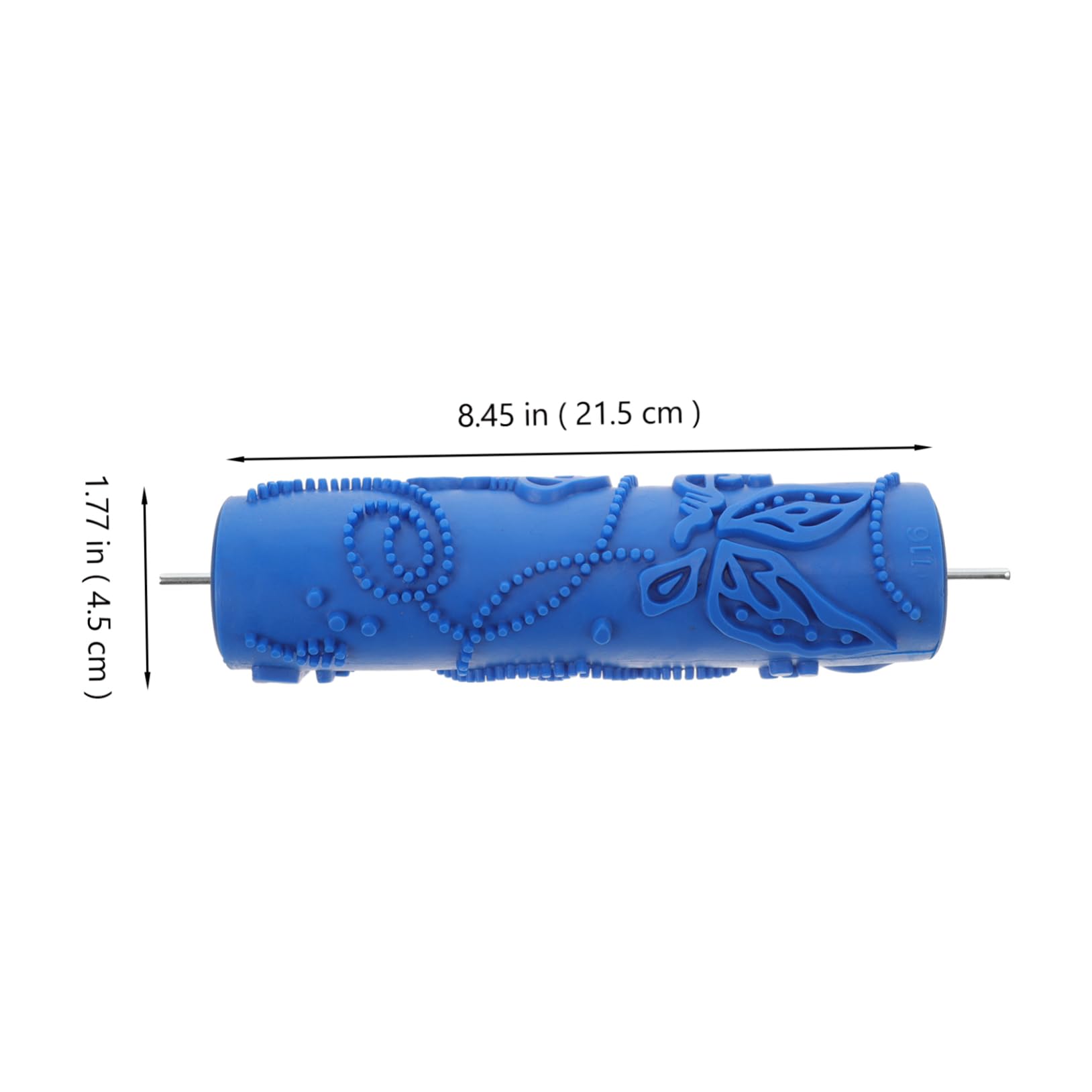 Operitacx 5 Stück Druckzylinder wandsticker tapetenkleister Wanddesign Wandfarbe Wandmalrolle geprägt malen texturiert gemustert Rollen für dekorative Texturwalze Gummiwalze lackieren Blue