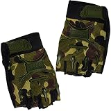 Lagarto Half Finger Children's Motorcycle Gloves - Military Sports Half Gloves Cycling Gloves Small