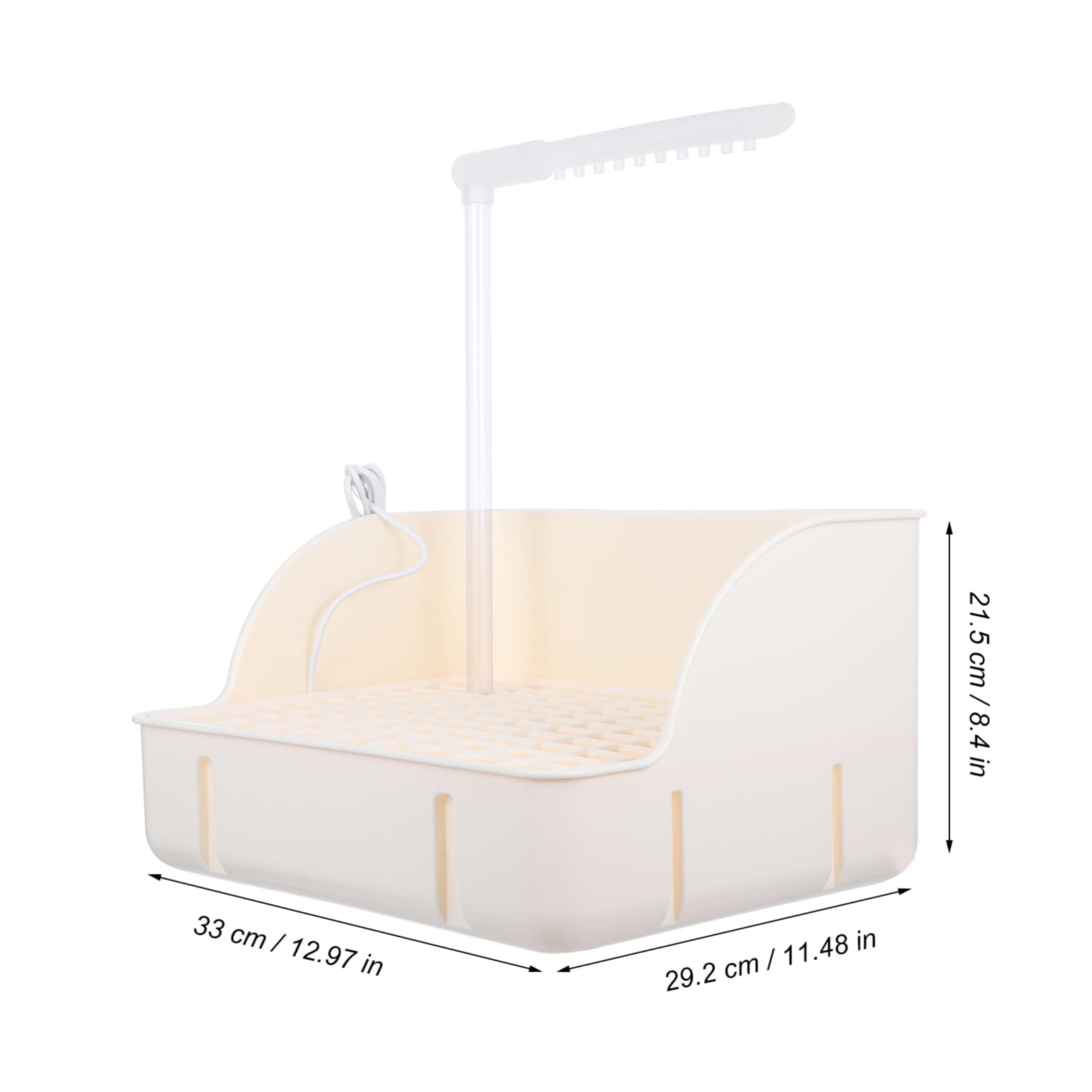 Totority Automatic Bird Bath with Circulating Water System Parrot Shower Bathtub for Small Birds Portable Pet Bathing Pool Easy to Clean and Maintain Bird