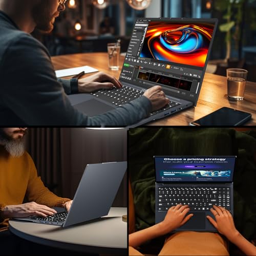 Image of Gaming Laptop, Laptop Core i5 Up to 3.60GHZ, 16 Inch Laptops Computer 16GB RAM 512GB SSD Wind 11 Pro Traditional Laptops FHD IPS Display Backlit Keyboard Notebook Computer 180 Angle Opening