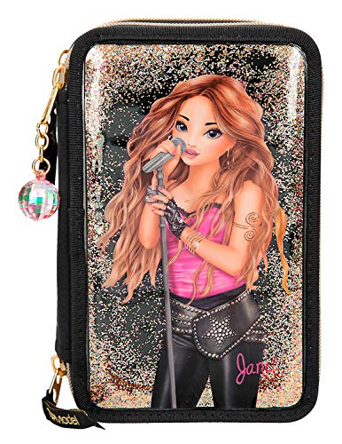 Preisvergleich Produktbild Depesche 10378 - Federtasche 3 fach, TOPModel Liquid schwarz