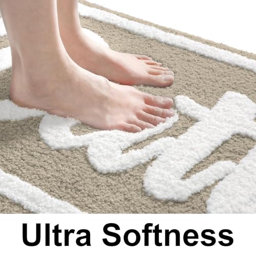 Image of Luxe Home Super Soft Canada Bath Bath Mat Non-Slip Machine Washable Bathroom Mat for Home, Bedroom and Living Room (40x60 cm) - Pack of 1