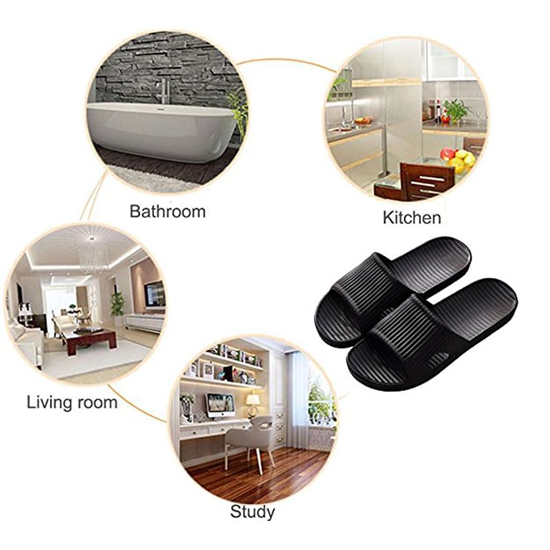 Durable Shower Slippers for Men and Women, Fast-Drying Non-Slip Shoes for Bathroom, Pool and Beach, Lightweight Comfortable Sandals Indoor&Outdoor4
