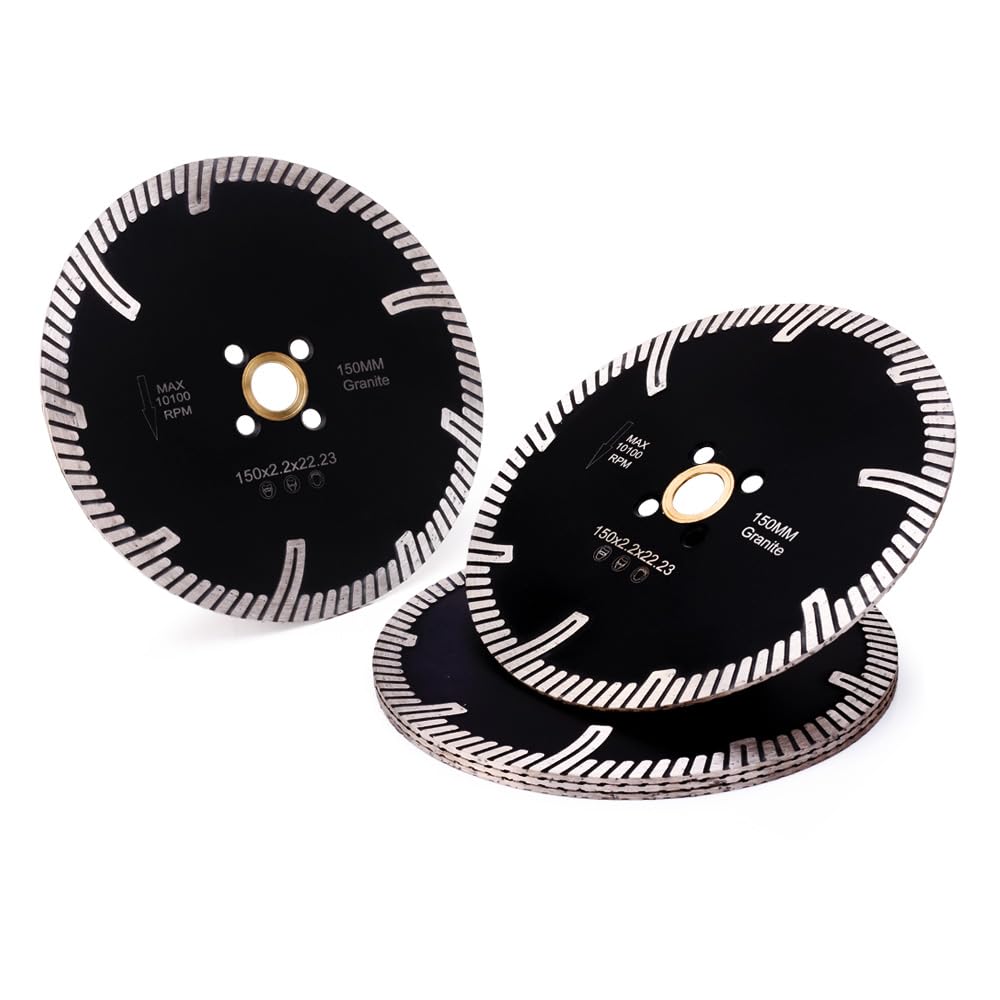 Casaverde 5Pcs/Lot Granite Blade 6" Diamonds Saw Blades for Granite