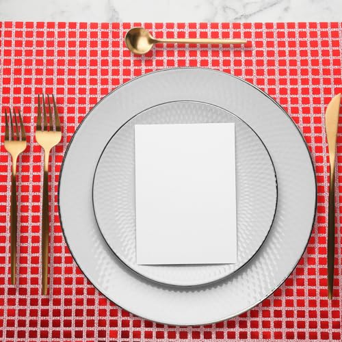 Pour table de dîner festive : lot de 10 sets de table miroir 30x45 - 7