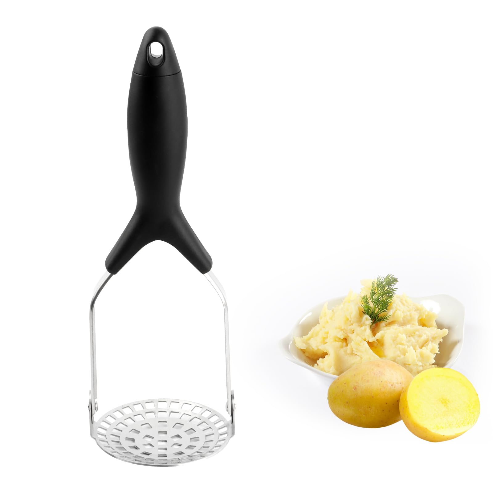 Presse Patates Professionnel Presse-purée OhanaBeach En Acier Inoxydable - Avec éplucheur Et Brosse - 580g - Multifonction Telecommande Universelle Portail