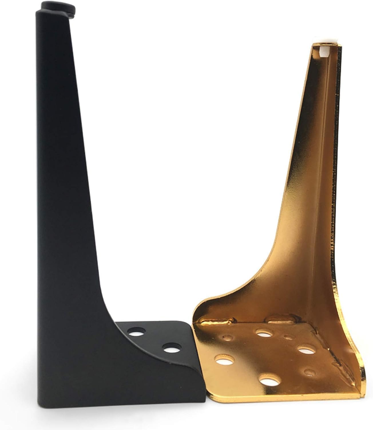 HIRVALL Metal Furniture Legs,Cabinet Legs Set of 4,Furniture Feet,Couch Legs,Black Dresser Legs,Modern Style Furniture Sofa Legs,DIY Couch Replacement Leg(Black,Gold) (10", Gold)