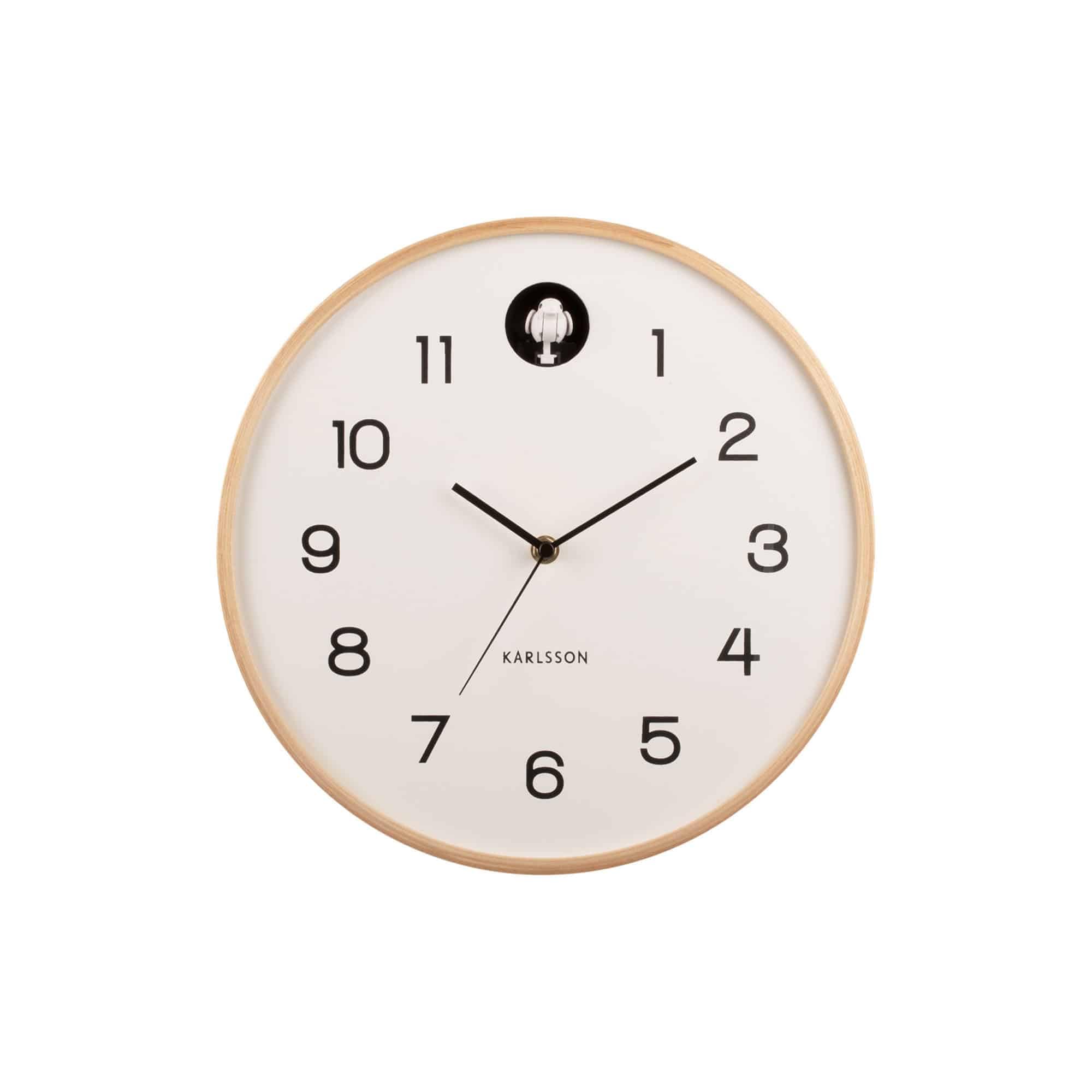 Natural Cuckoo Wall Clock - WHITE (KA5886WH)