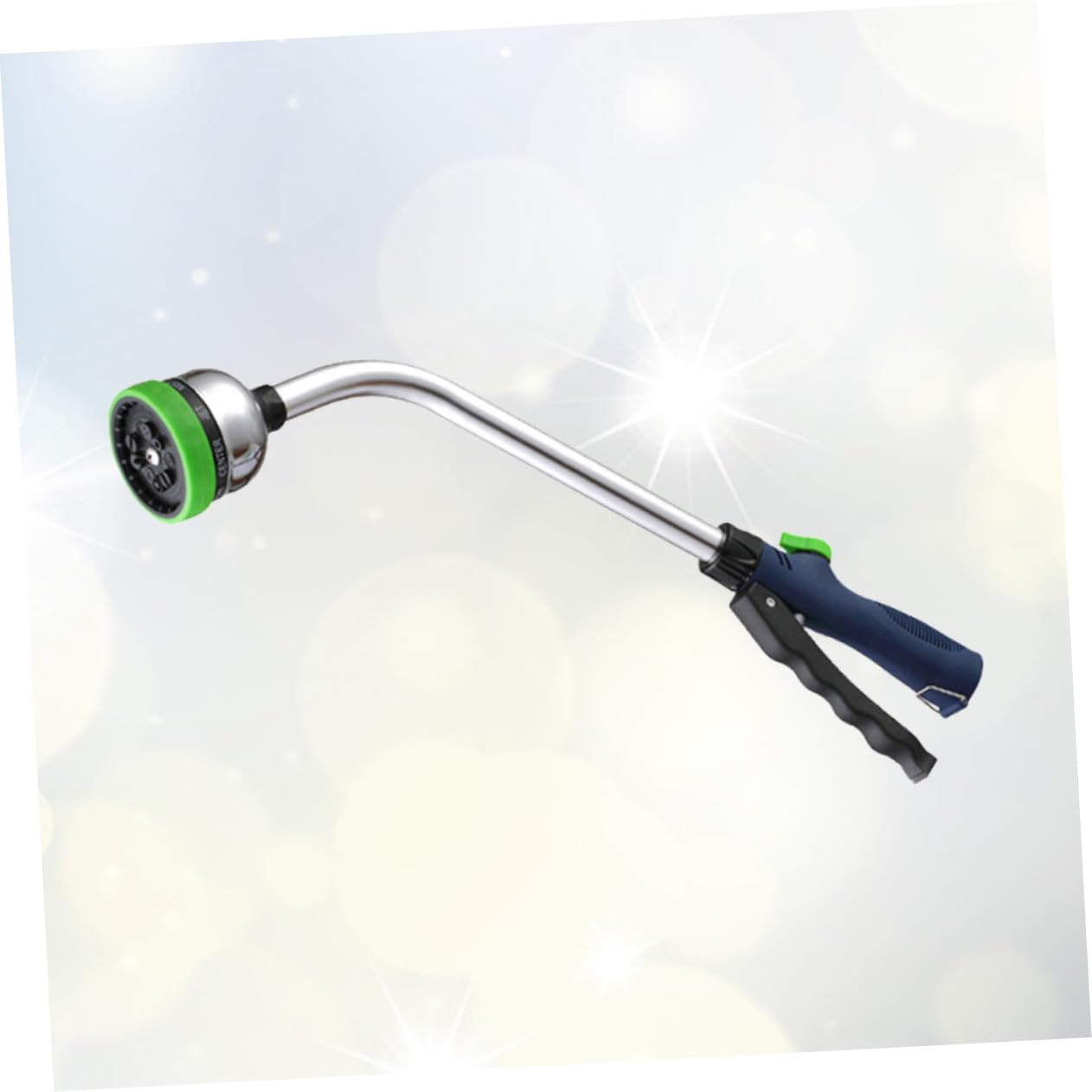 Pistola Acqua Multifunzione 18 Pollici 9 Getti, Alluminio Verde