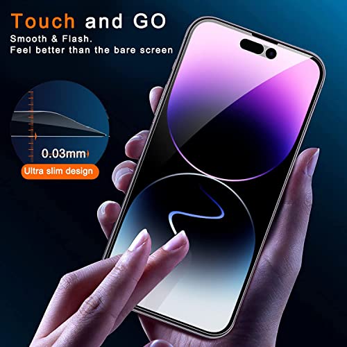 Image of Premium Grade Privacy Tempered Glass for iPhone 15 Pro Max (6.7 Inch, Pack of 1) Full Coverage Anti-Spy /Anti-Peeping Screen Protector Guard