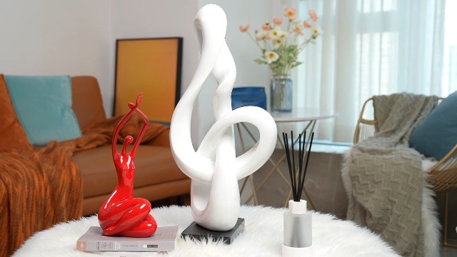 Escultura Decorativa Clave de Sol Blanca 23 Pulgadas miniatura 7
