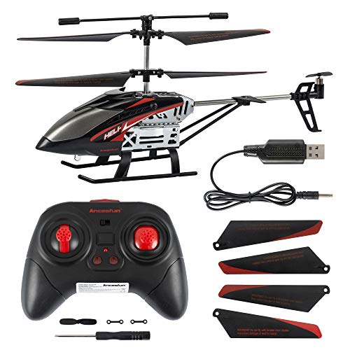 Mini RC Helicopter, Remote Control Helicopter with Gyro and LED Lights for Kids and Adults, 3.5 Channel, Cool Airplane Indoor & Outdoor for Plane Fans, Toy Gift for Boys Girls