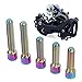 Pwshymi M4 3Pcs 13.5 2Pcs 20mm Derailleur Screws,Rustproof Front and Rear Derailleur Limit Fine Adjustment for Mountain (Colorful)