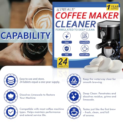 STREALE Coffee Machine Cleaner Tablets
