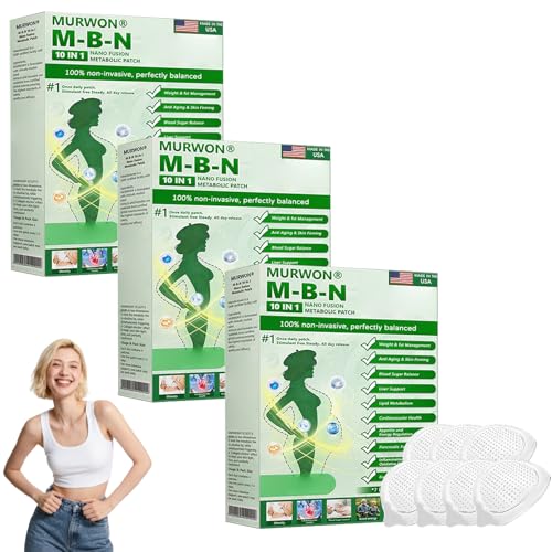 MURWON M-B-N 10-In-1 Nano Fusion Metabolic Patch 2026 New Professional Moringa Patches MURWON Patch for Women and Men Natural Ingredients Suitable for All Skin Types (3 Pack)