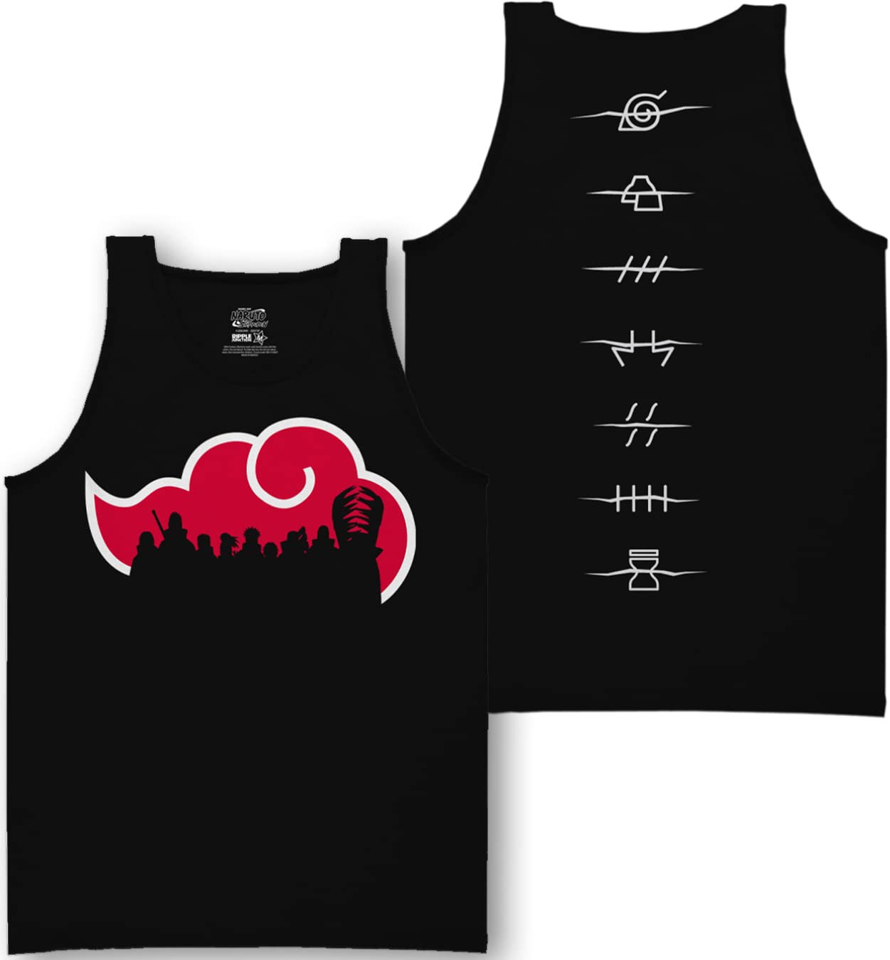 Ripple JunctionNaruto Shippuden Akatsuki Silhouette Adult Tank Top