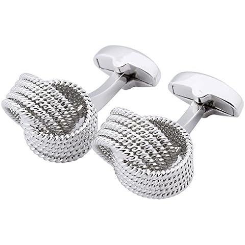 HAWSON Gemelos del nudo de la camisa para hombre Cover