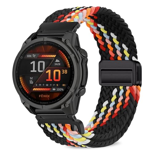Correa de nylon trenzado magnética 22 mm para Garmin miniatura 1