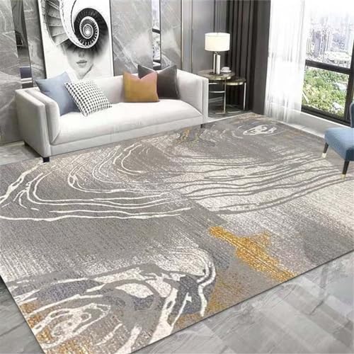 Tapis salon doux et insonorisé avec dossier antidérapant gris - 2