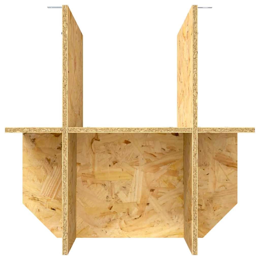 vidaXL Terrarienbasis Braun 50 x 50 x 50 cm OSB, Rustikale, stabile Terrarienbox, Perfekter Lebensraum, Stauraum für Reptilien, tierfreundliche Basis für Schlangen und Echsen