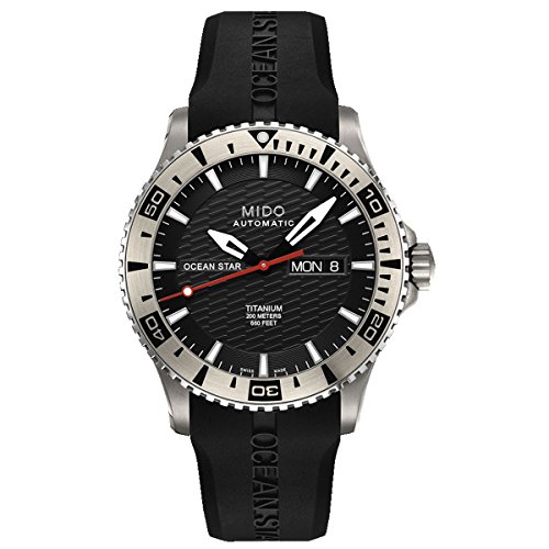Preisvergleich Produktbild Mido Herren-Armbanduhr XL Ocean Star Analog Automatik Kautschuk M0114304705102