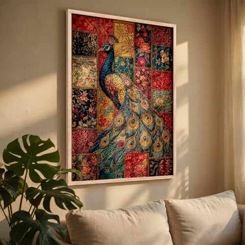 Image of kotart Traditional Art Wall Painting Home Decoration With Frame For Living Room Bed Room Hotel Wall Decor Digital Reprint Engineered Wood (14X20 inch)