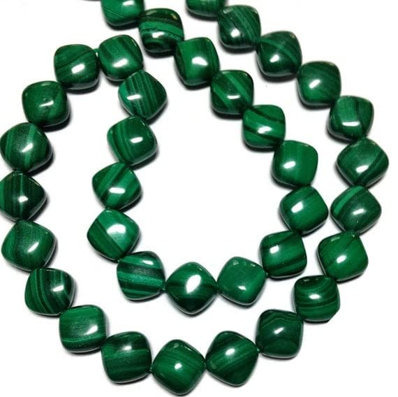 Malachite véritable AA+ en fil de perles de 8mm pour offrir un cadeau artisanal unique