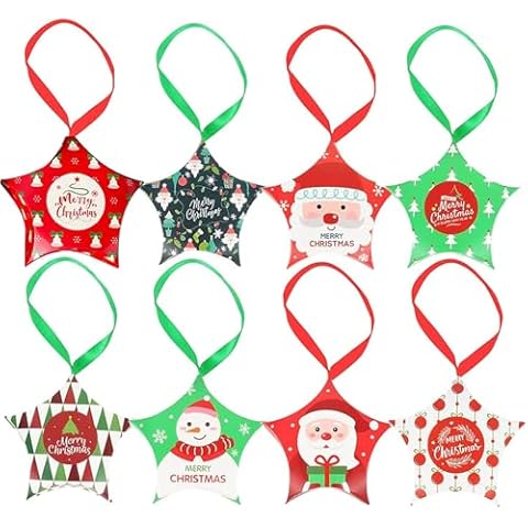 Pack of 16 Star Shaped Gift Boxes Cover
