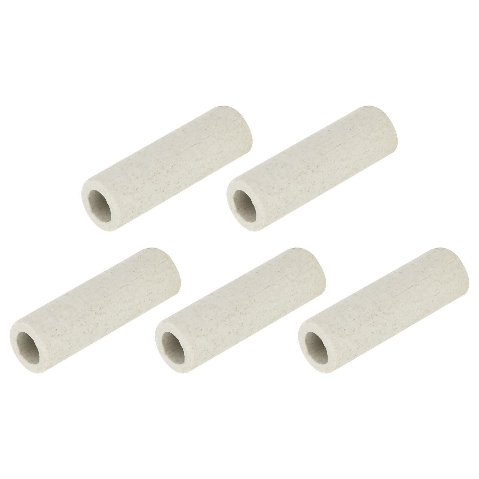 5pcs 8mm Dia Ceramic Tube Insulated Single Bore,12mm X 30mm | Australia