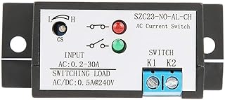 Current Sensing Switch, Normally Open Current Sensing Switch Adjustable AC 0.2-30A SZC23-NO-AL-CH,Current Isolation Monitoring, Current Sensing Relay,Self-Powered