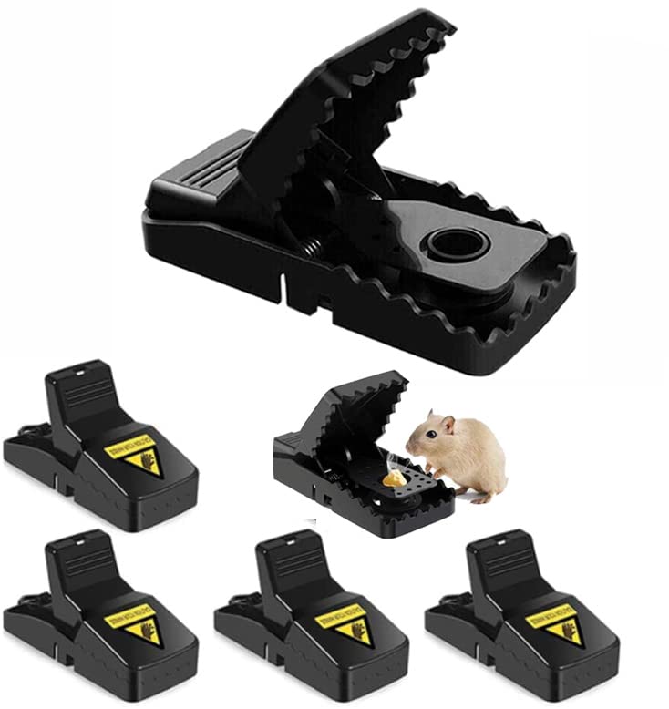 Buy-Simplicity Trampas para ratones, trampas para ratones, paquete de 6 trampas para ratones (3 grandes, 3 pequeñas) para interiores que matan al instante, trampa para roedores, control de ratones