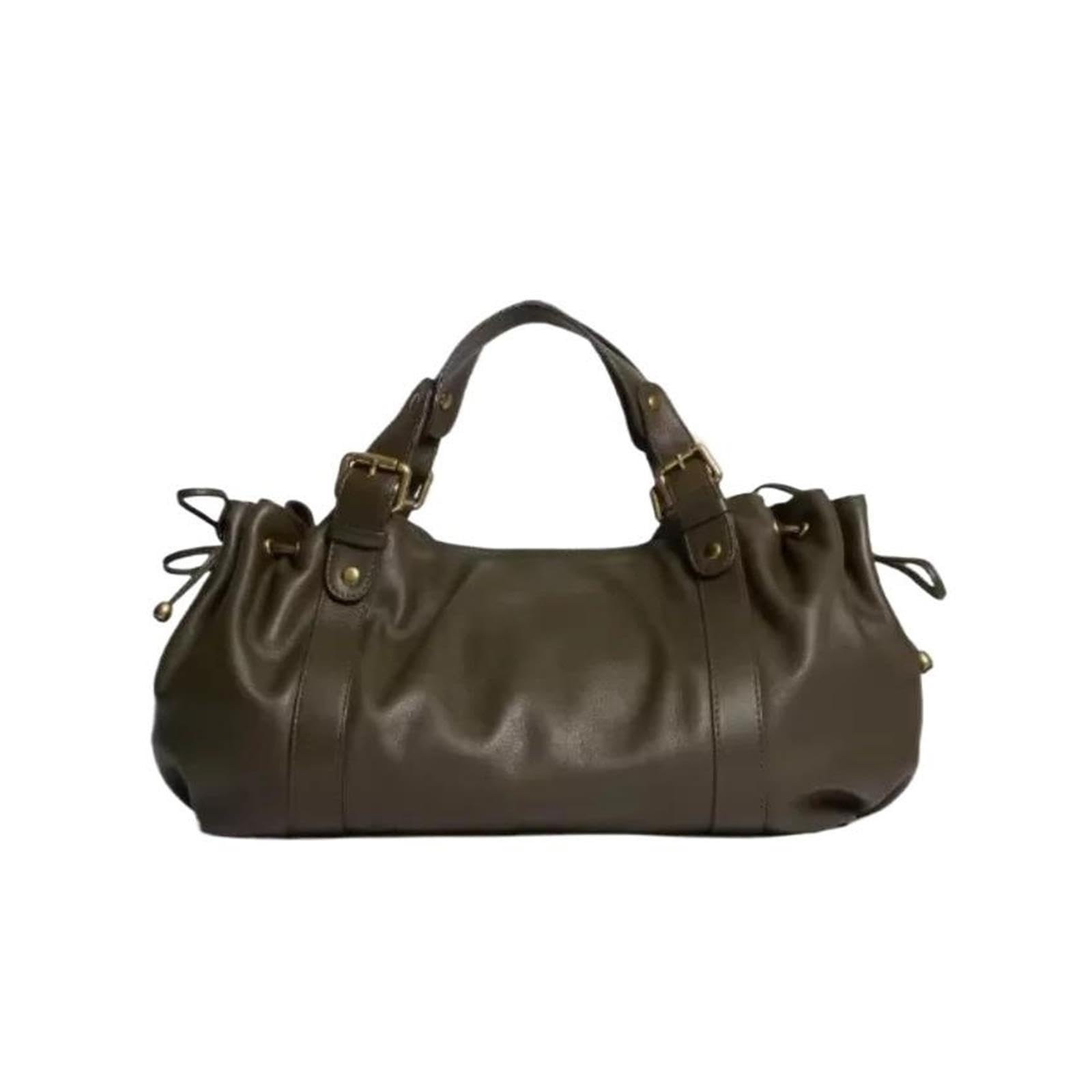 Bolso Tote de Cuero Suave con cordón for Mujer
