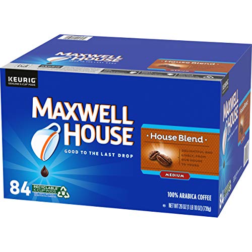 Maxwell House House Blend Medium Roast K-Cup Coffee Pods (84 Pods)