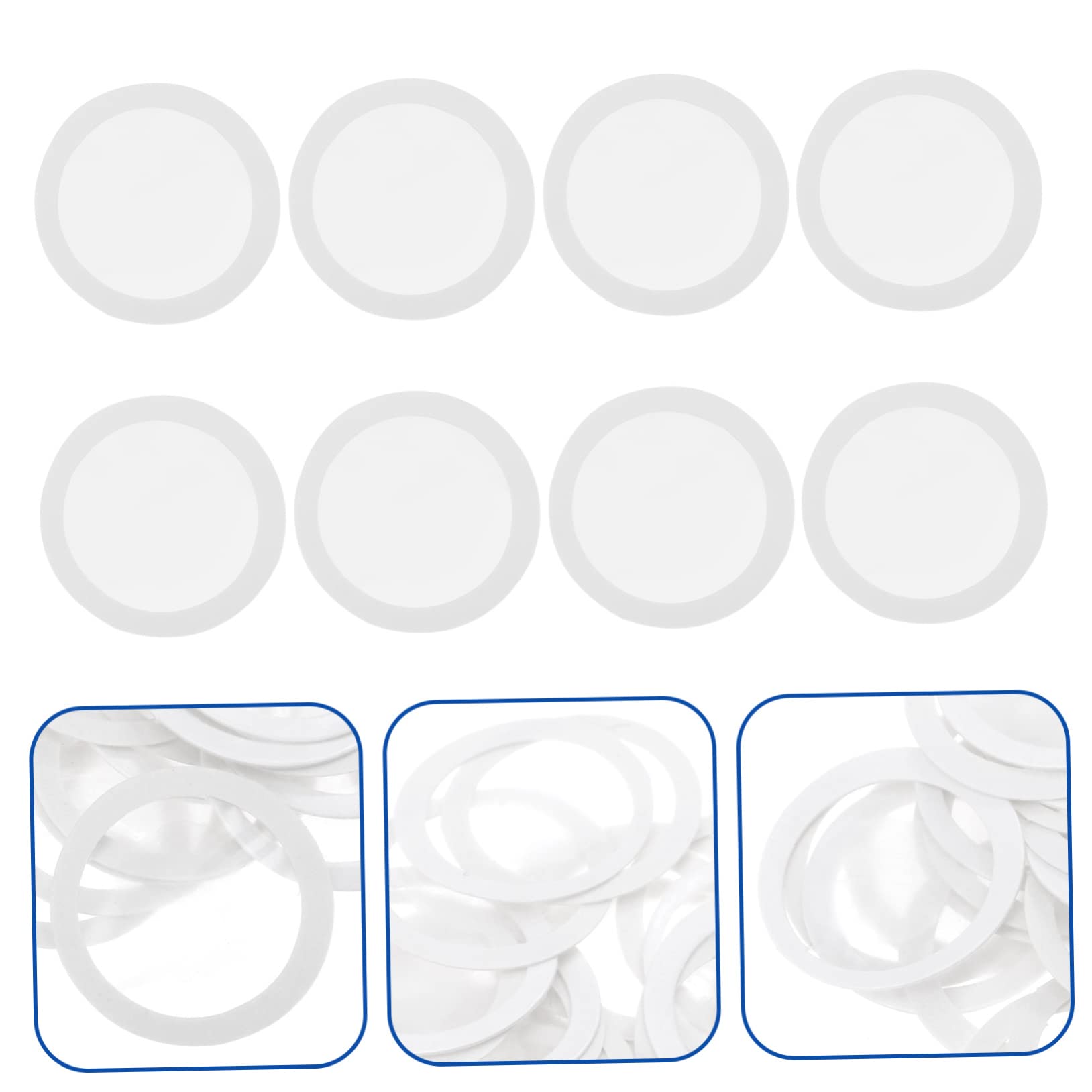 Holibanna 50PCS Kazoo Flute Membranes Transparent Kazoo Diaphragms for Crisp Sound Durable Material Music Instrument Accessories for