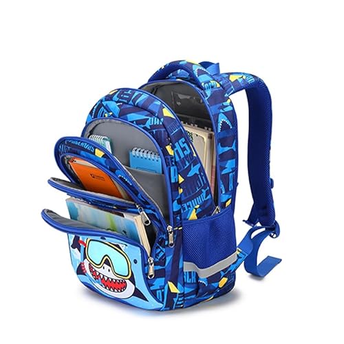 Kit Mochila Escolar Infantil Masculina Dinossauro, Mochila Menino Grande Com Lancheira e Estojo (Tub