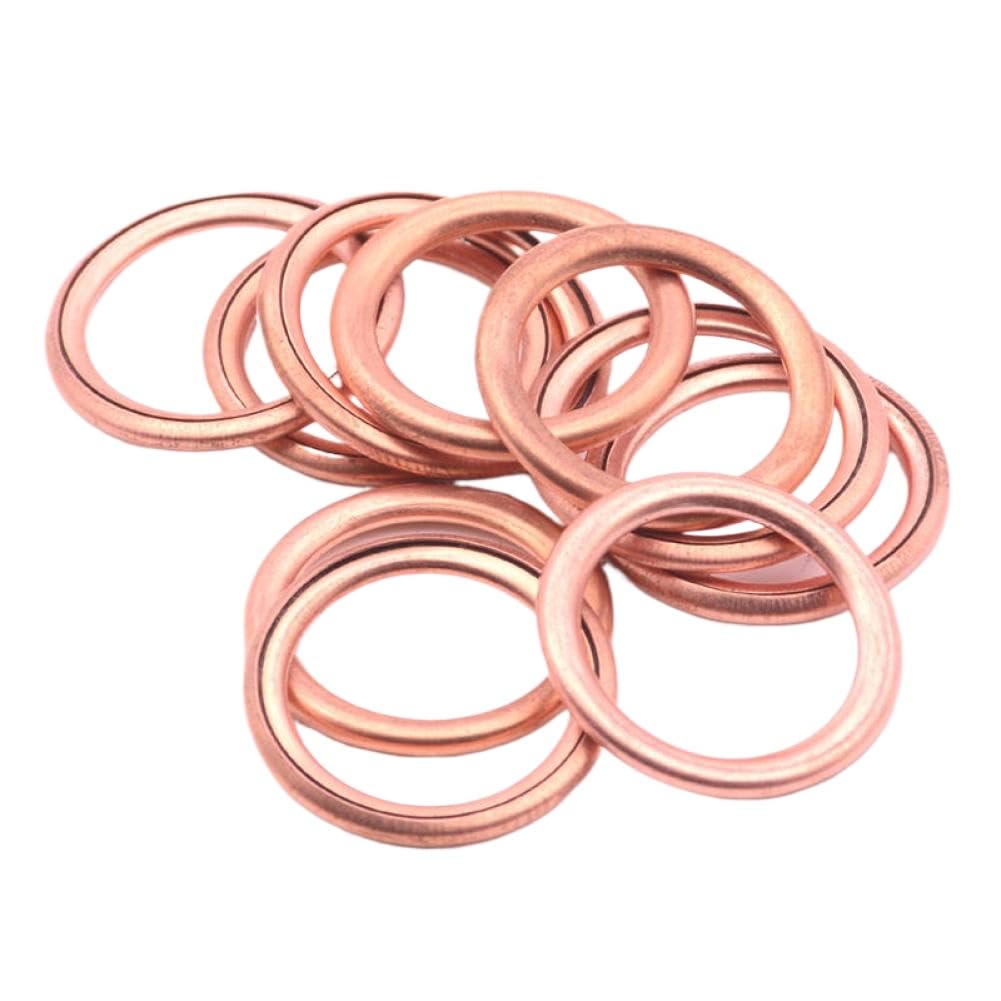Bague d'étanchéité pour bouchon de vidange, rondelle de carter d'huile, 22mm x 16mm x 2mm, Compatible avec 7703062062 16454 3121867