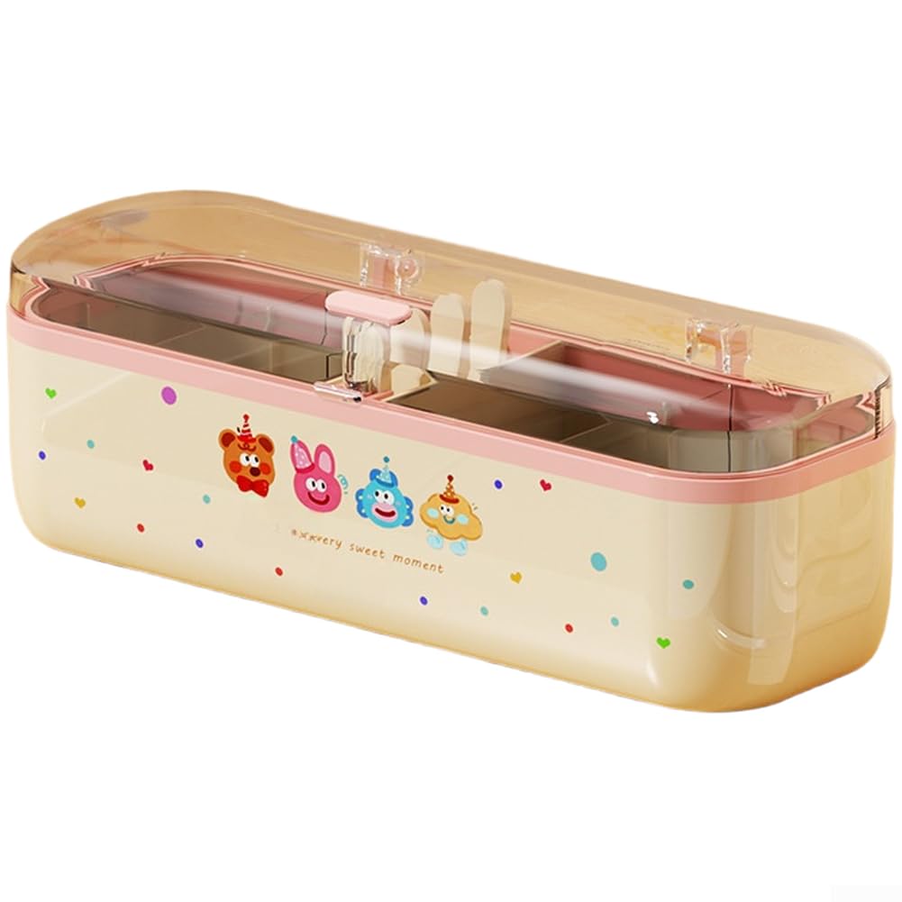 Caja de especias de 4 compartimentos, PET, transparente