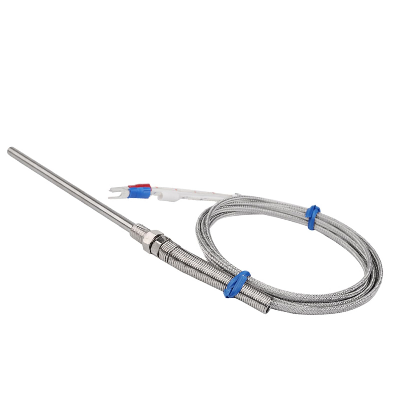 RGYBAO K Type Thermocouple Temperature Sensors Probe Stainless Steel Probe 0-400? Temperature Controller Sensors Thermocouple