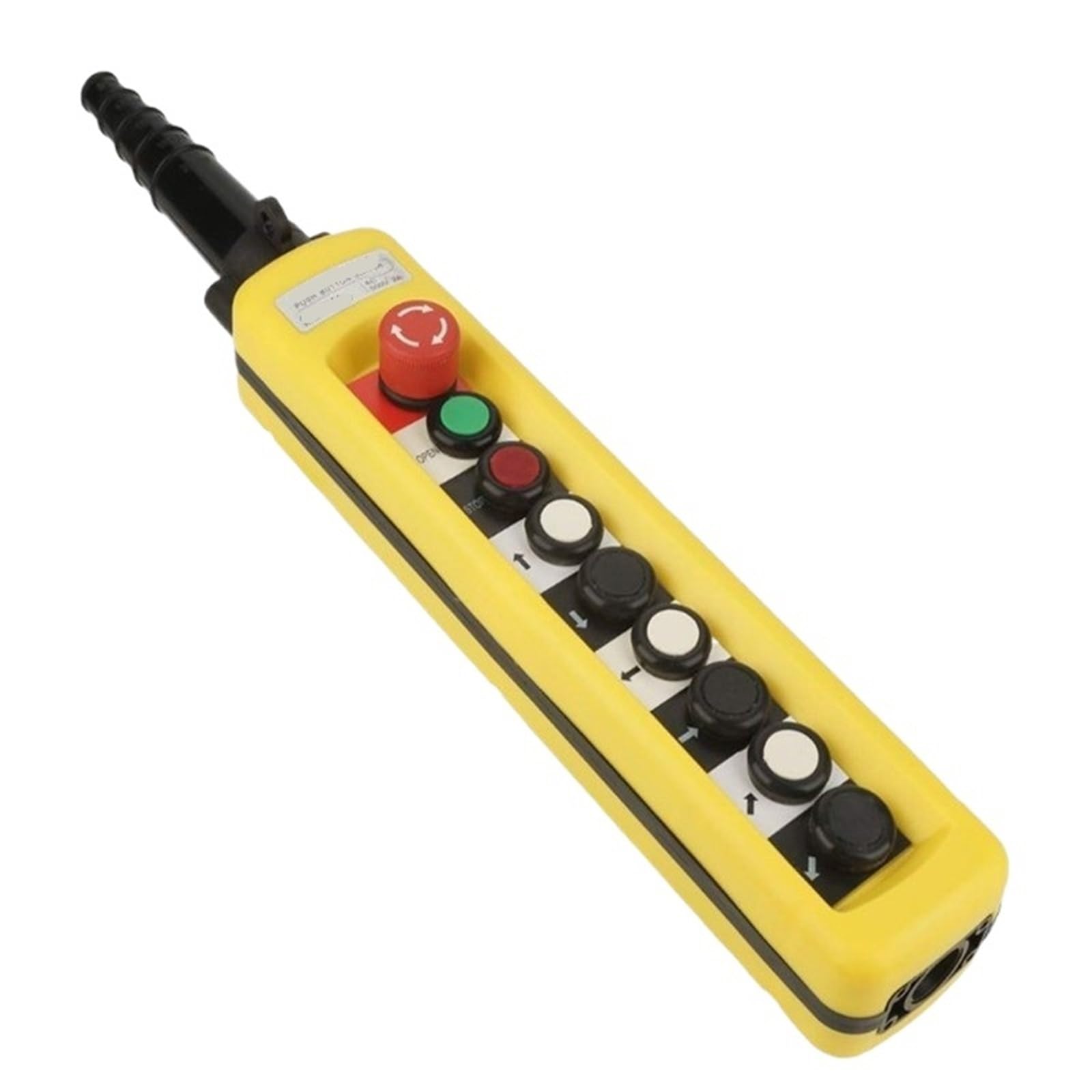 Novfdlop One Color 1Pc One Speed Control Hoist Crane 8 Pushbuttons Pendant Control Station With Emergency Stop Xac-A8713