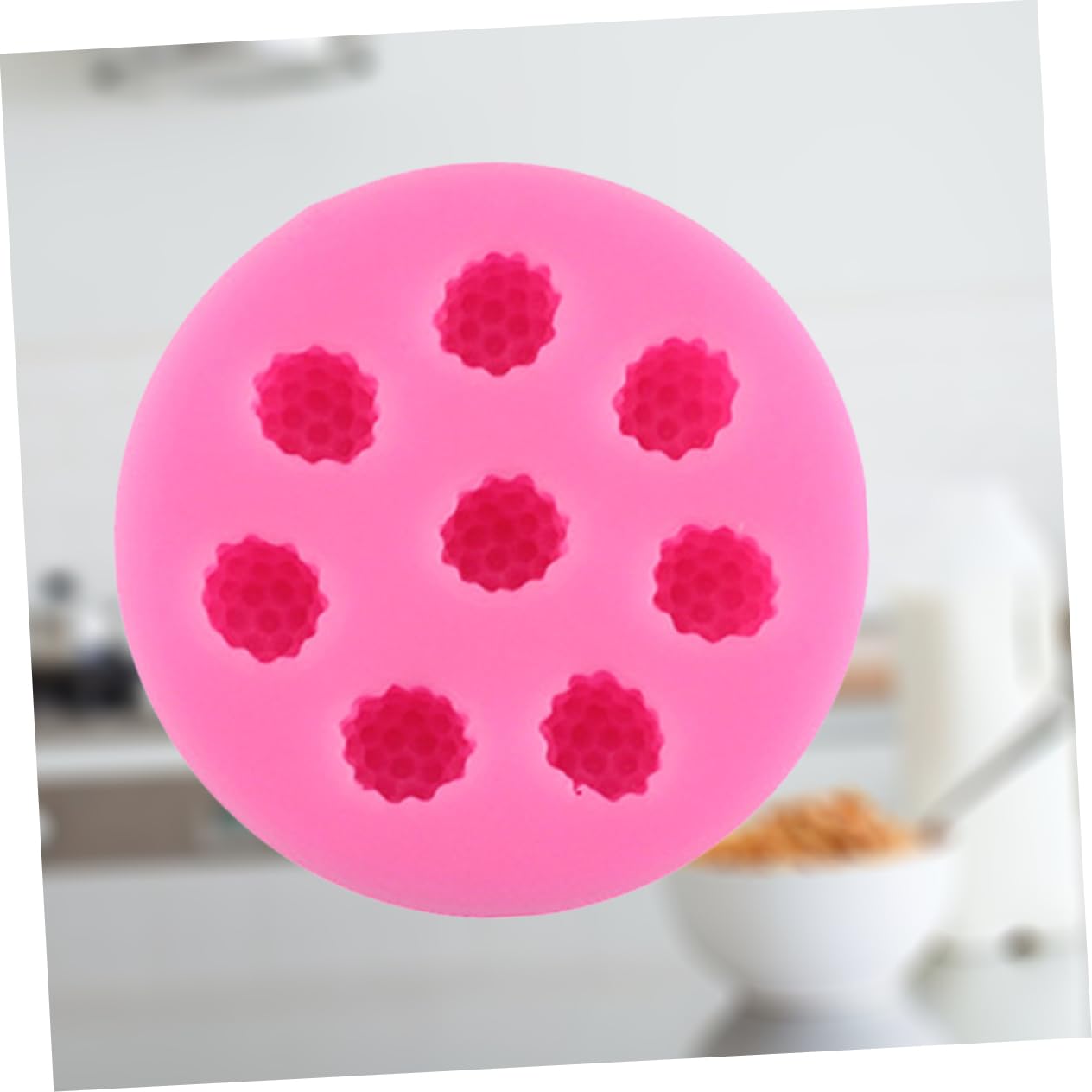 MAGICLULU 3pièces Moule Silicone à Compartiments Pour Gâteaux Et Outil De Décoration De Pâtisserie Pour Desserts Bonbons Et Puddings Rose