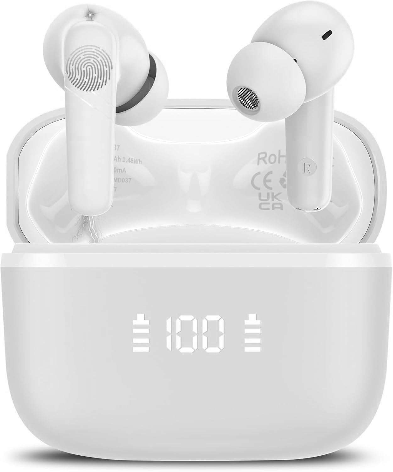 AI Language Translation Earbuds, 48H Real-Time Bluetooth 5.3 Translator Earbuds, Support 164 Languages with AI App, 3-in-1 Ear Buds with ENC Mic, 5 Translation Modes Earphones Travel/Business/Learning
