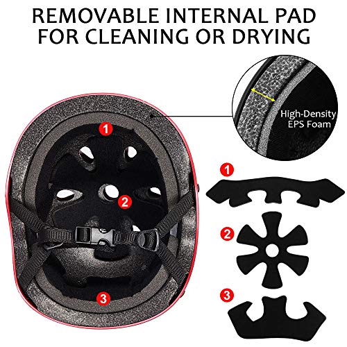 image for ILM Skateboard Helmet CPSC Certified Impact Resistance Ventilation for